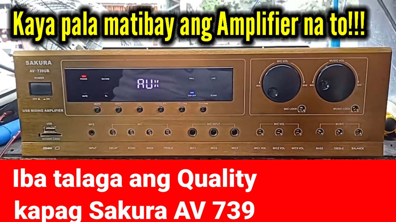 Sakura AV-739ub integrated amplifier Review and whats inside