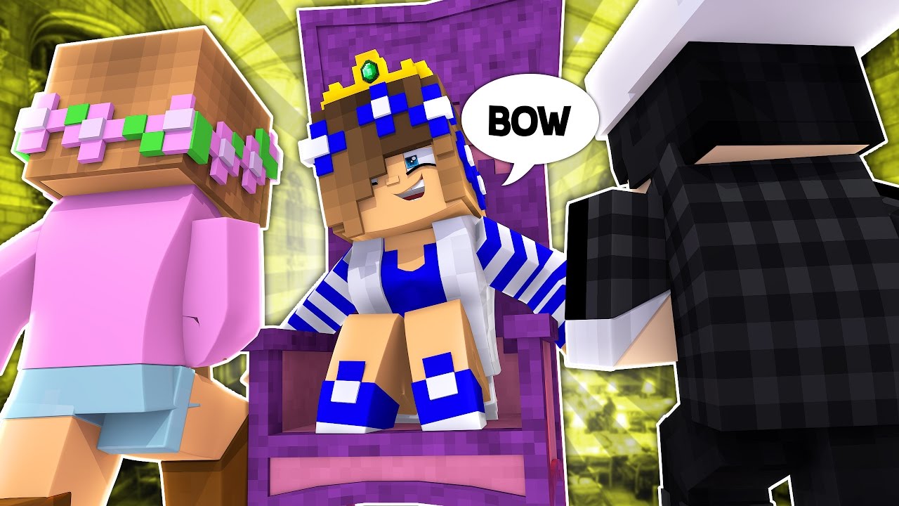 LITTLE CARLY IS THE WORST QUEEN EVER! Minecraft Royal Family w/LittleKelly, RAVEN & Leo