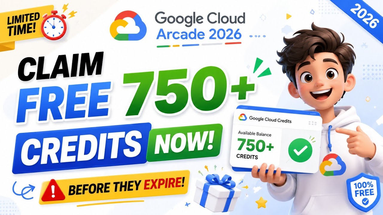 Claim FREE 750+ Arcade Credits NOW Before They Expire! | Google Cloud Arcade 2026