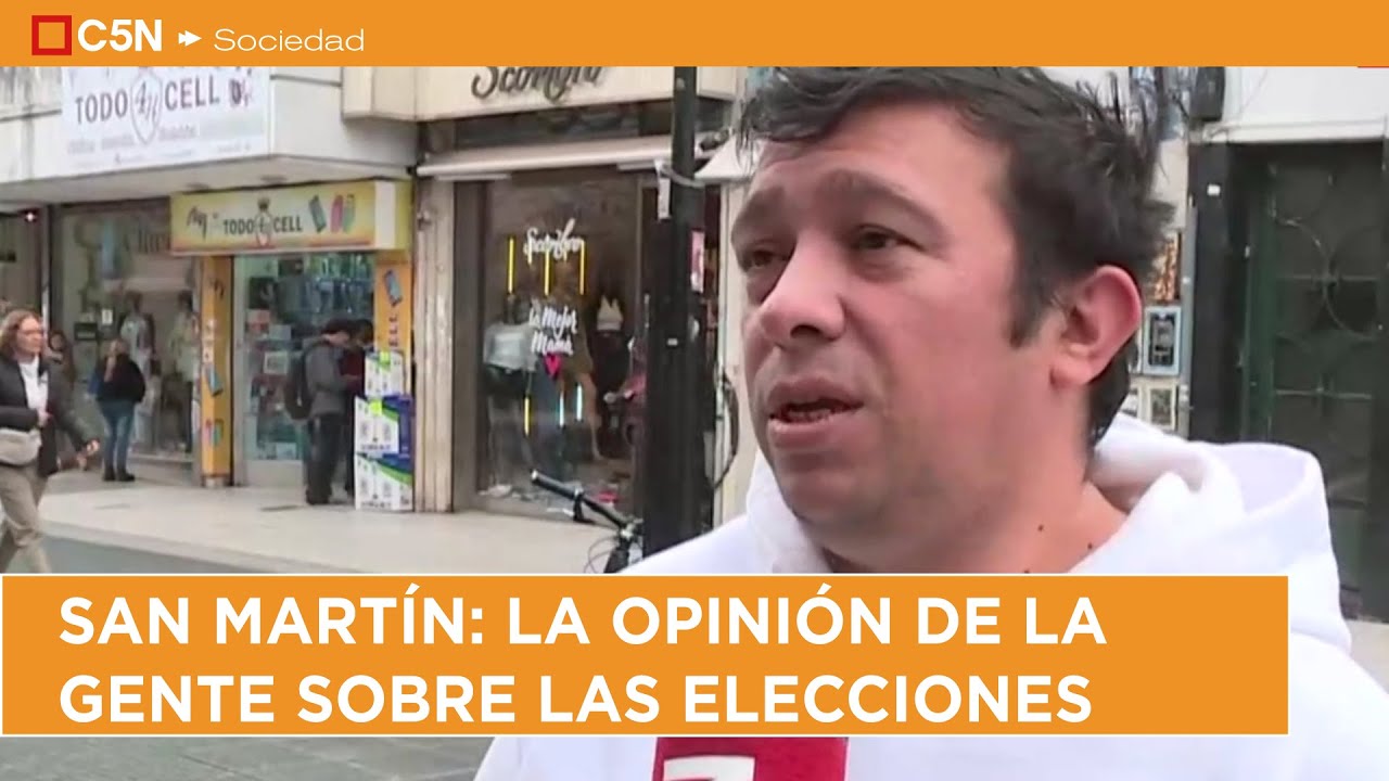 SAN MARTÍN: la OPINIÓN de la GENTE sobre las ELECCIONES