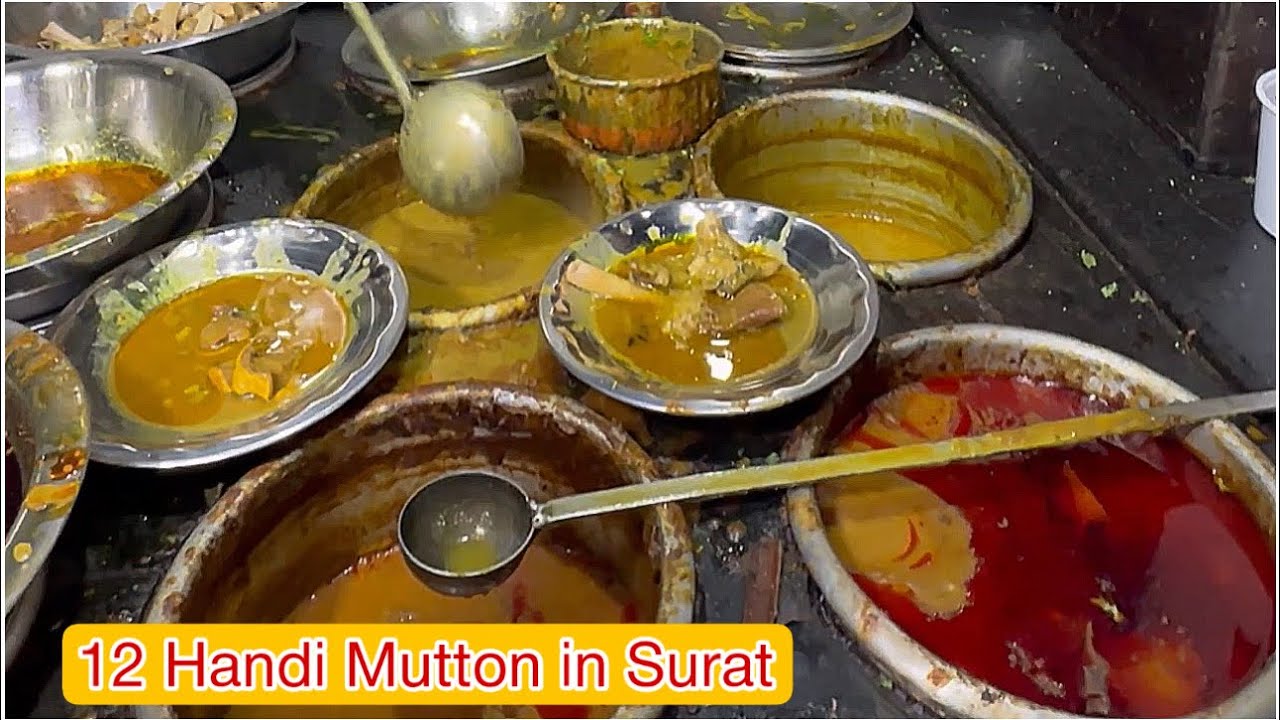 12 Types of Non-Veg at Dadar Bara Handi | Zampa Bazar | Surat City | Indian Street Food | Gujarat