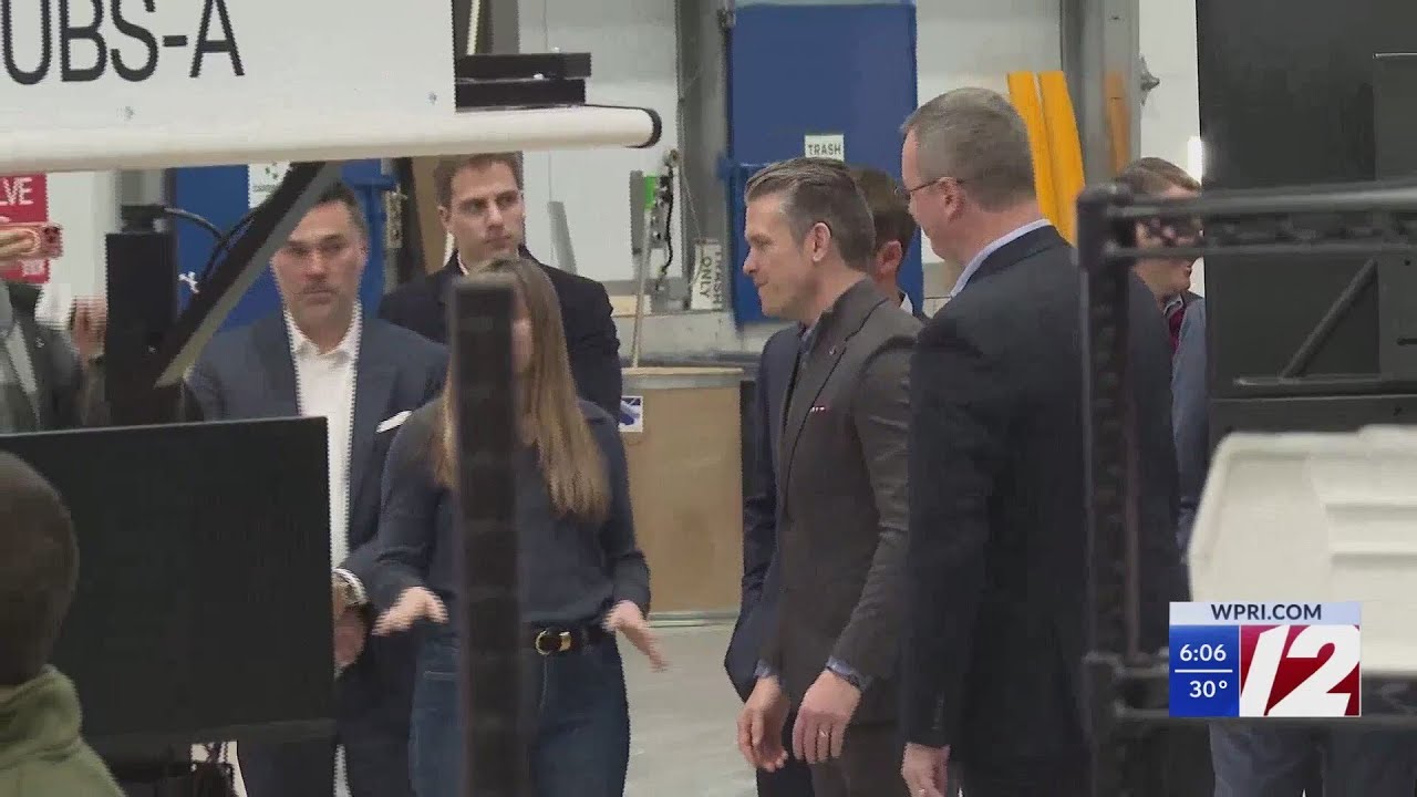 Defense secretary visits Rhode Island on 