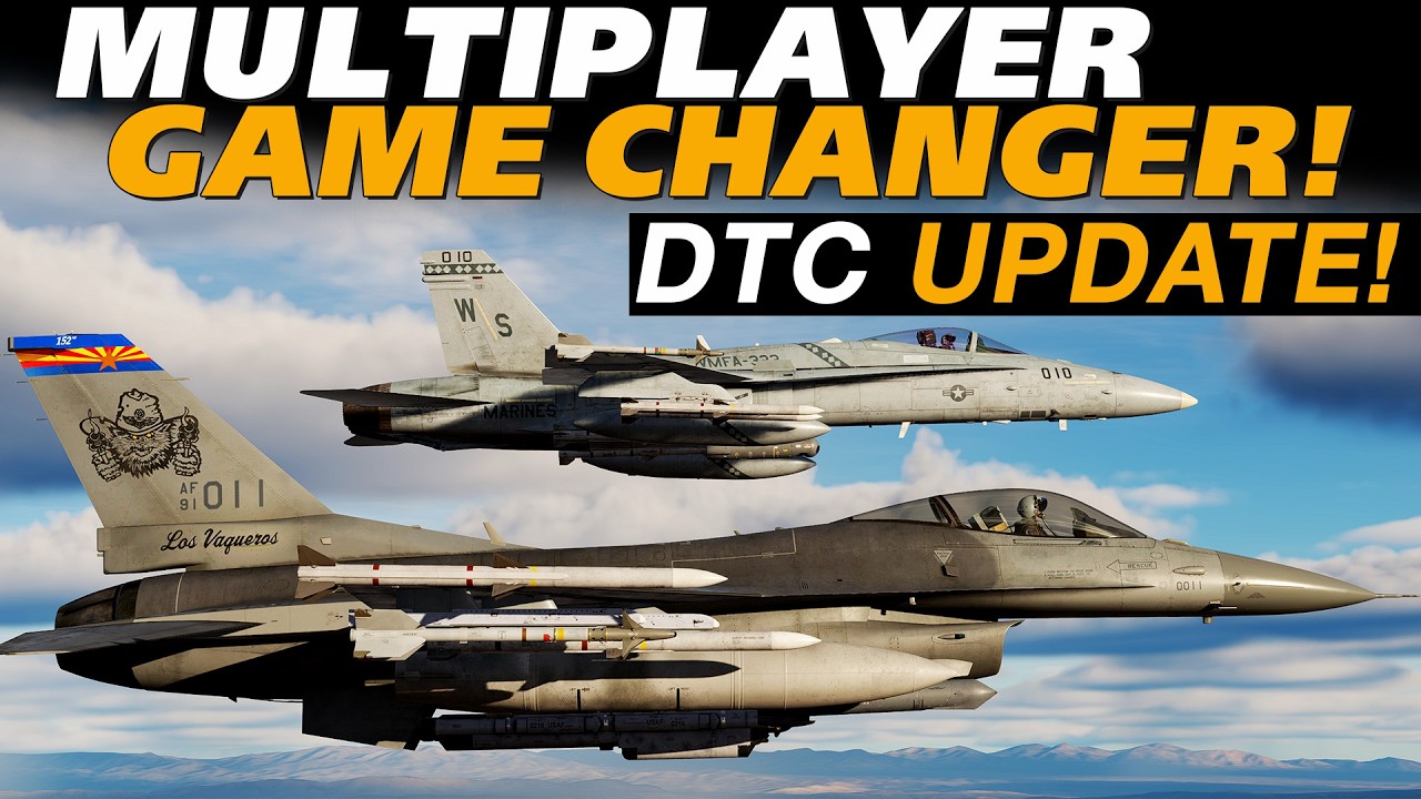 DCS Multiplayer GAME CHANGER! | DTC Update for the F/A-18C & F-16C!