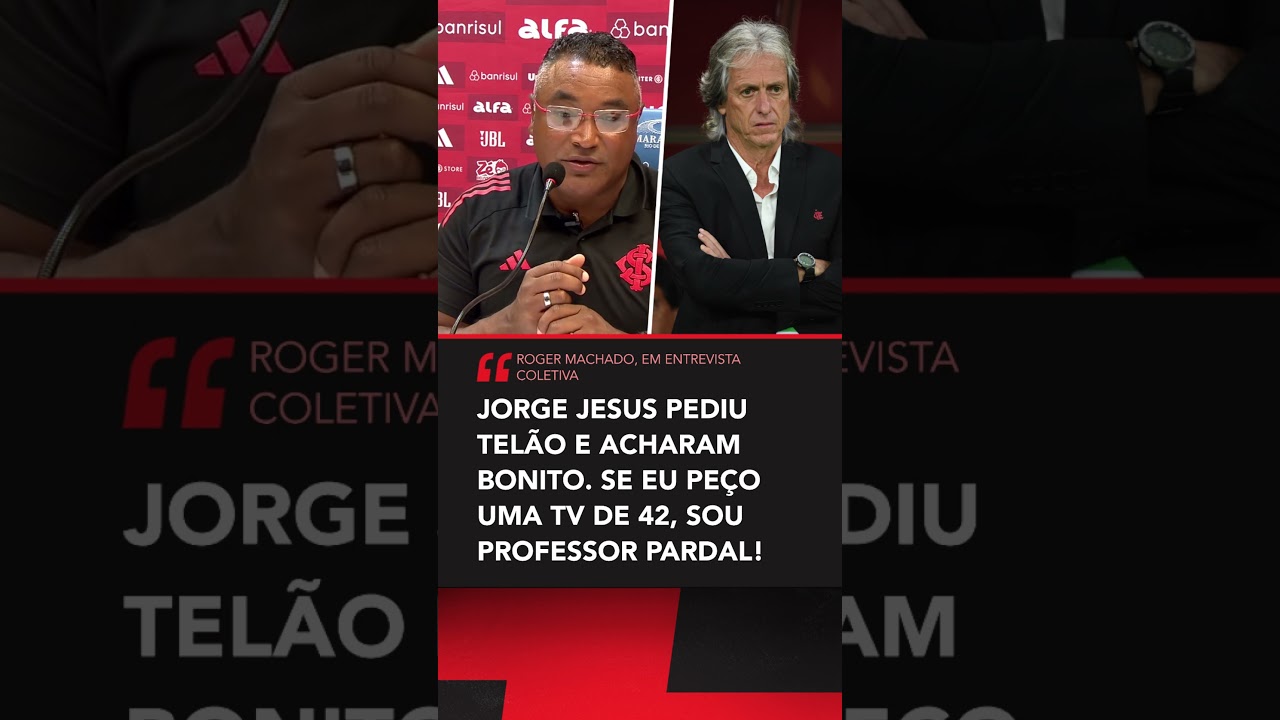 Roger Machado LIGOU O 'MODO SINCER&Atilde;O' e falou sobre treinadores estrangeiros #shorts