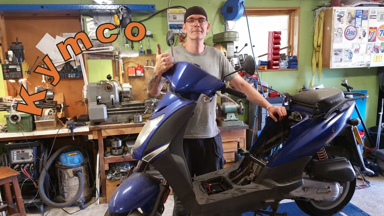 Gratis Kymco moped - Rengöring av förgasaren och provar om den vill starta 😏