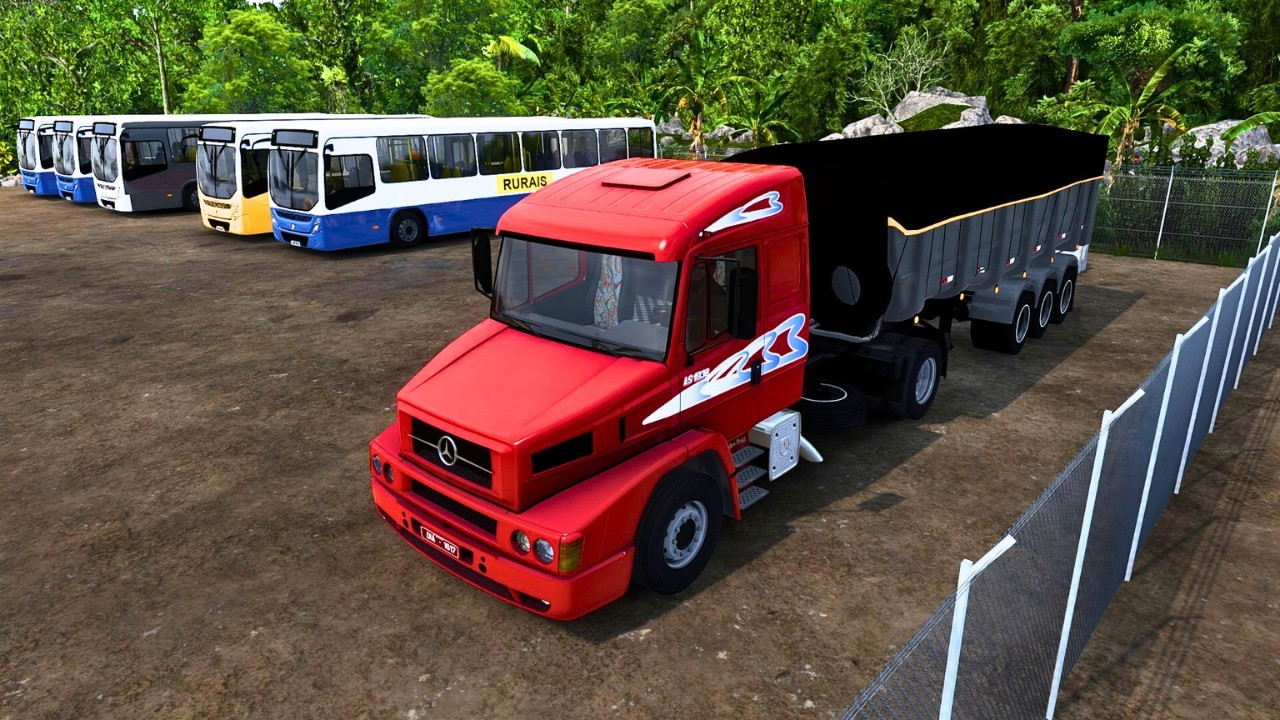 ETS2 Testando o mapa el dorado pro Logitech g29
