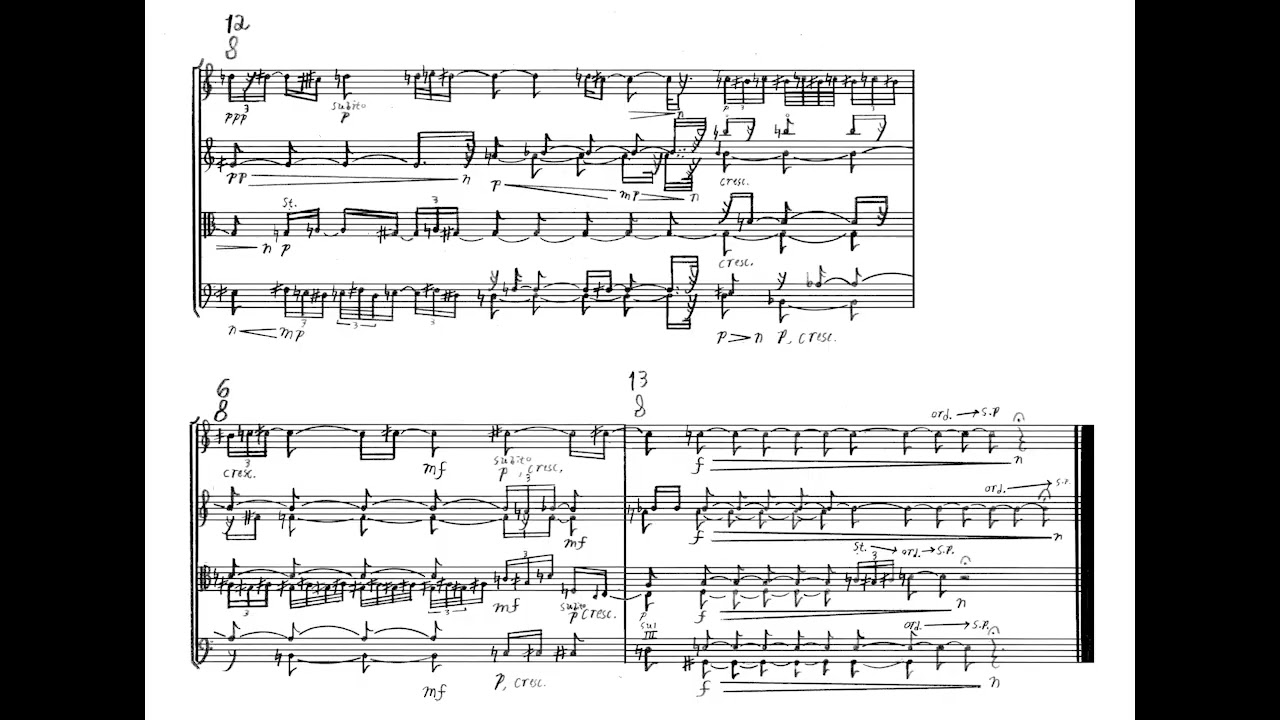 Ocean Floor for String Quartet