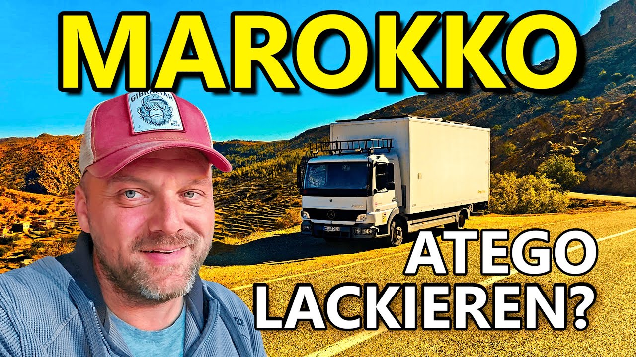 ❗LKW Lackieren in Tafraoute Marokko❓Endlich wieder am MEER😍| LKW DIY WOHNMOBIL Travel Truck Vanlife