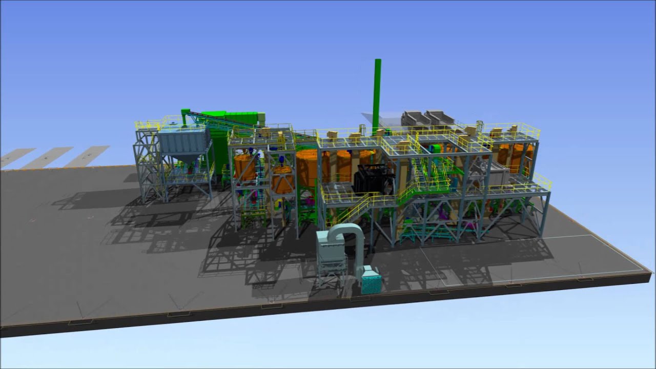 3D Frac Sand Dry Plant Fly-Around