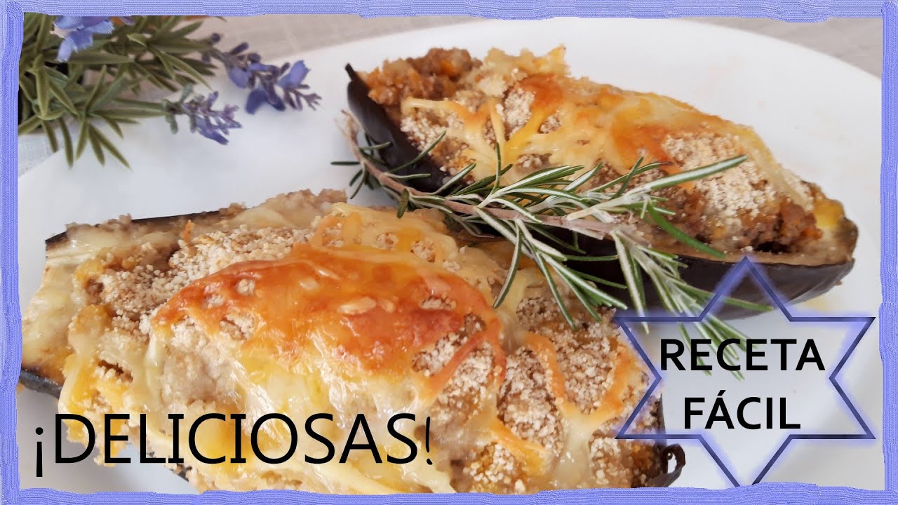 BERENJENAS rellenas de carne monsieur cuisine plus / Monsieur Cousine Plus / Thermomix
