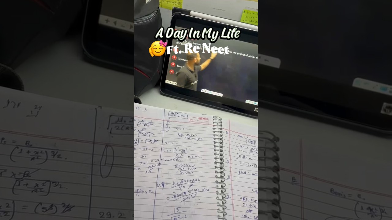 A Day In My Life As a*NEET* Aspirant✍️ #reneet2026 #minivlog #neetaspirants #neetpreparation