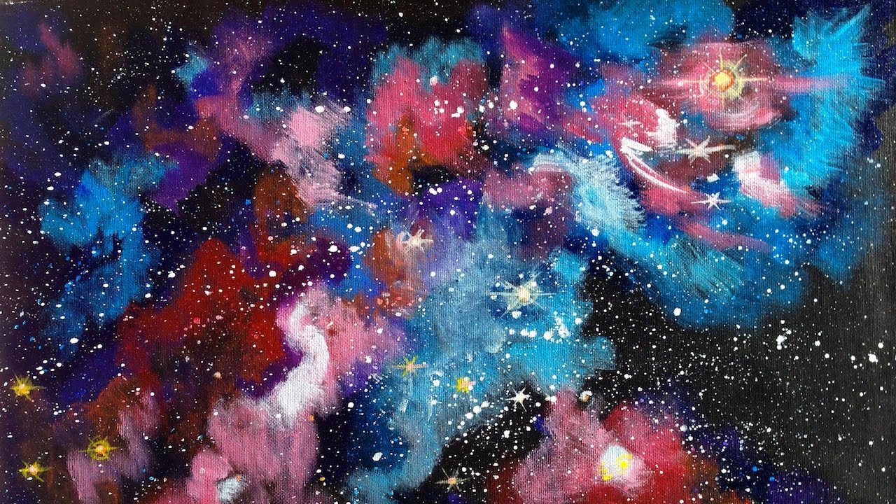 Galaxy Nebula Painting | Beginner Acrylic Tutorial | The Art Sherpa | TheArtSherpa