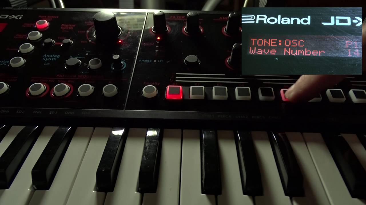 Roland JDXI Layering Partials