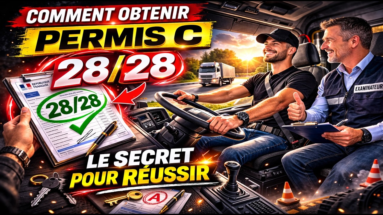 COMMENT OBTENIR 28/28 ? PERMIS POIDS LOURD