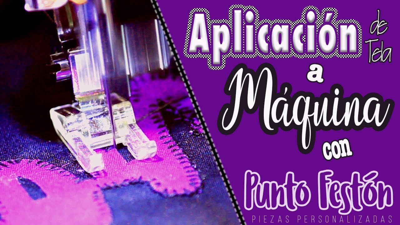 C&oacute;mo BORDAR LETRAS con la M&Aacute;QUINA DE COSER | Tutorial Paso a Paso