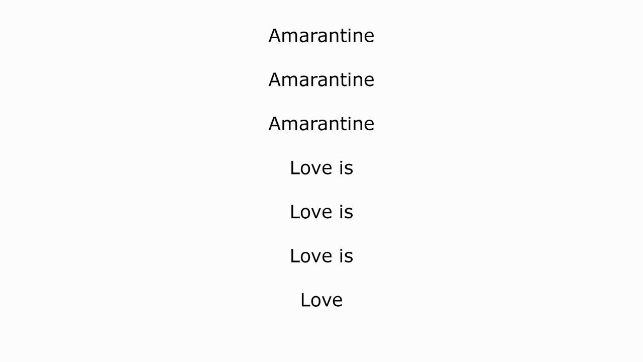 Rian - Amarantine (Cover)