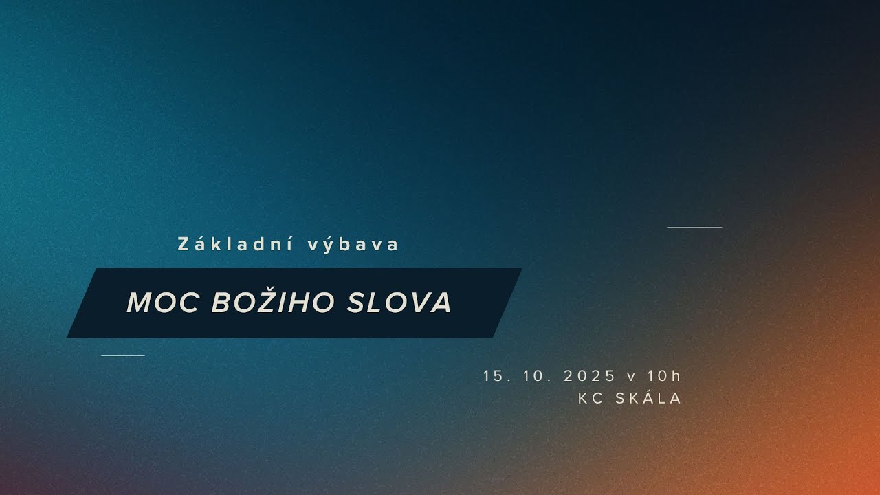 ES online bohoslužba // Moc Božího slova // 19.10.2025