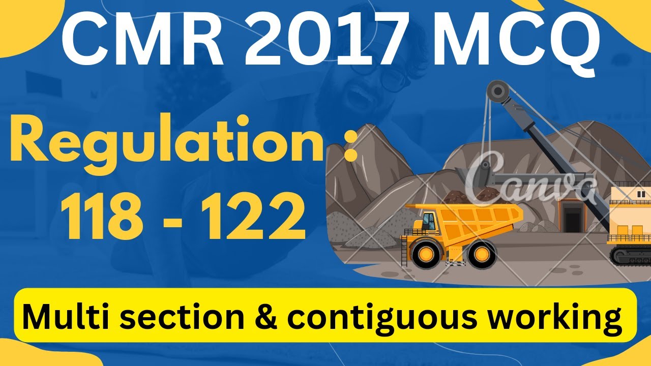 CMR 2017 MCQ ( REGULATION 118 - 122)