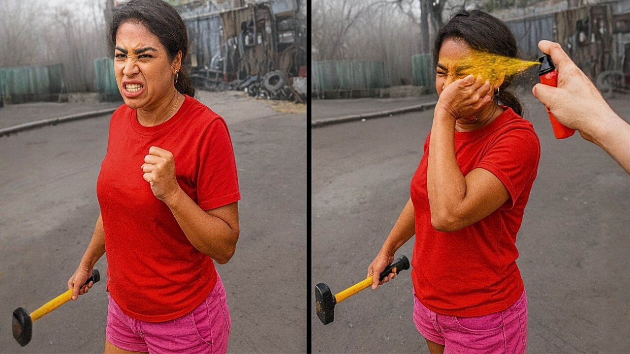 Когда СУМАСШЕДШИХ людей бьют перцовым баллончиком!