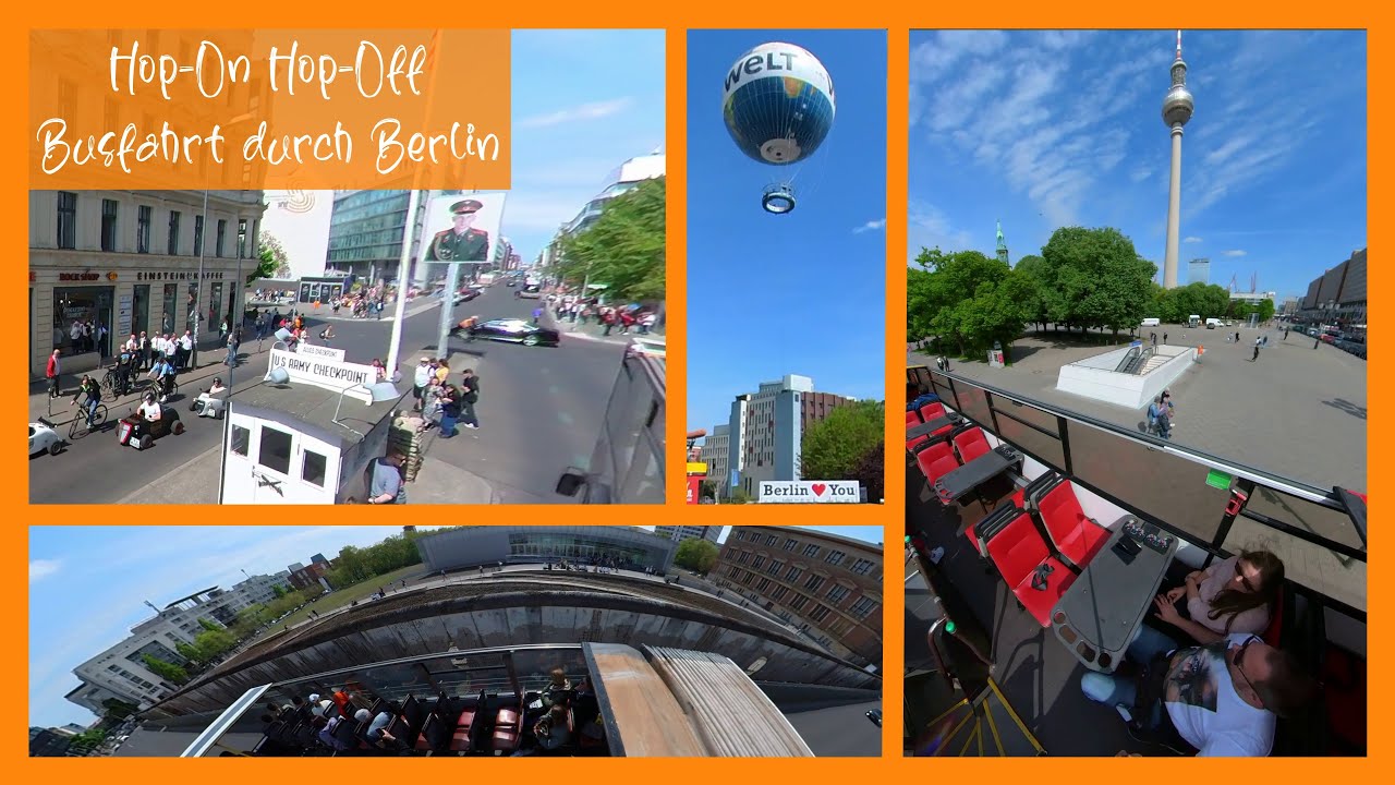Hop-On Hop-Off Busfahrt durch Berlin im Doppeldecker - Tour vorbei an tollen Sehenswürdigkeiten