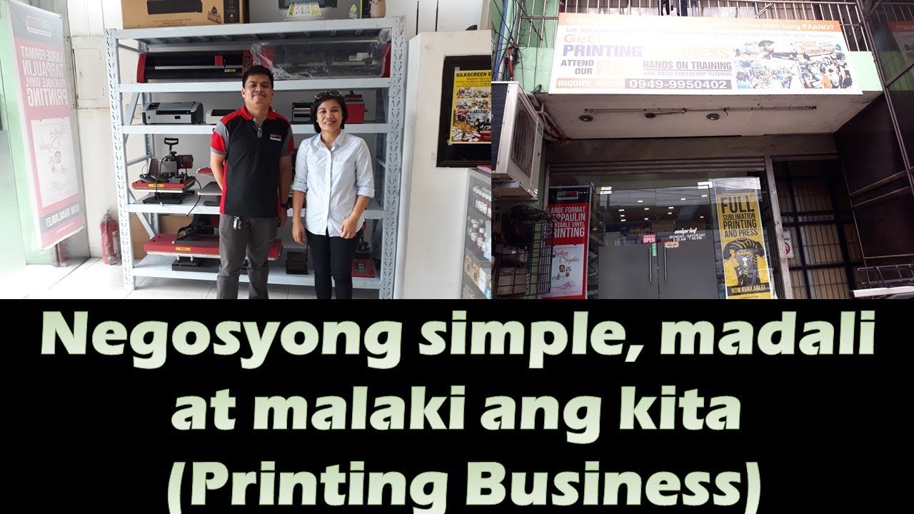 Negosyong simple, madali at malaki ang kita (Printing Business)