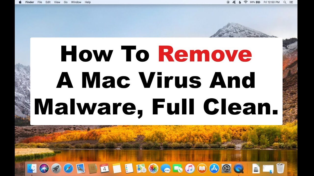 How To Remove A Mac Computer Virus, Malware, Spyware, Maintenance, And Cleaning 2018