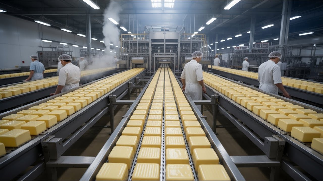 Massive Butter Production Process | How the World Makes Billions of Tons of Butter