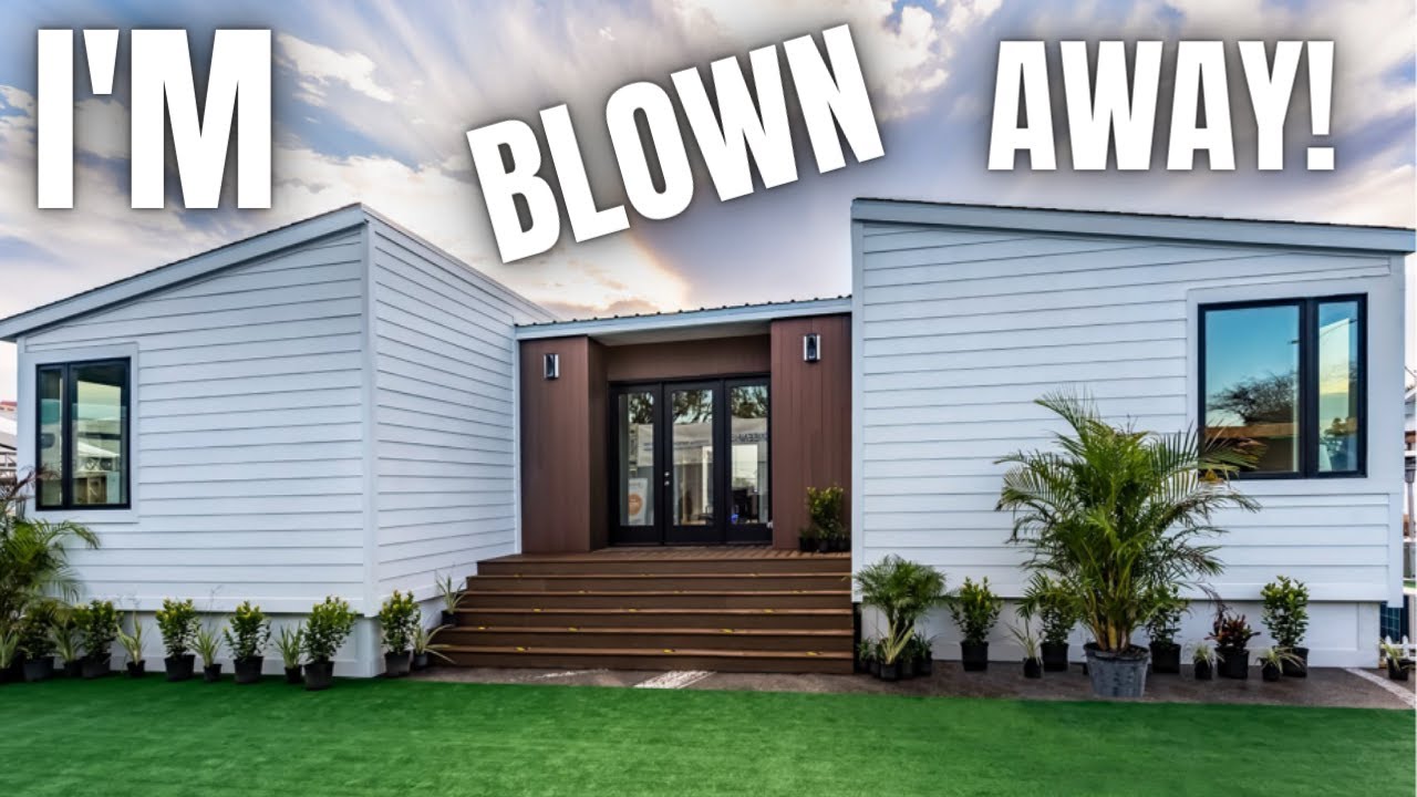 The FUTURE of housing is HERE!! A EXTRAORDINARY triple wide prefab modular house tour