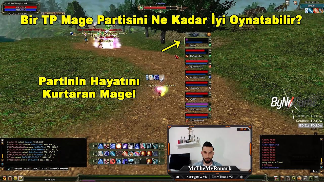 MrTheMyRonark - Bir TP Mage Partisini Ne Kadar İyi Oynatabilir? NP Vermiyor :D | Knight Online