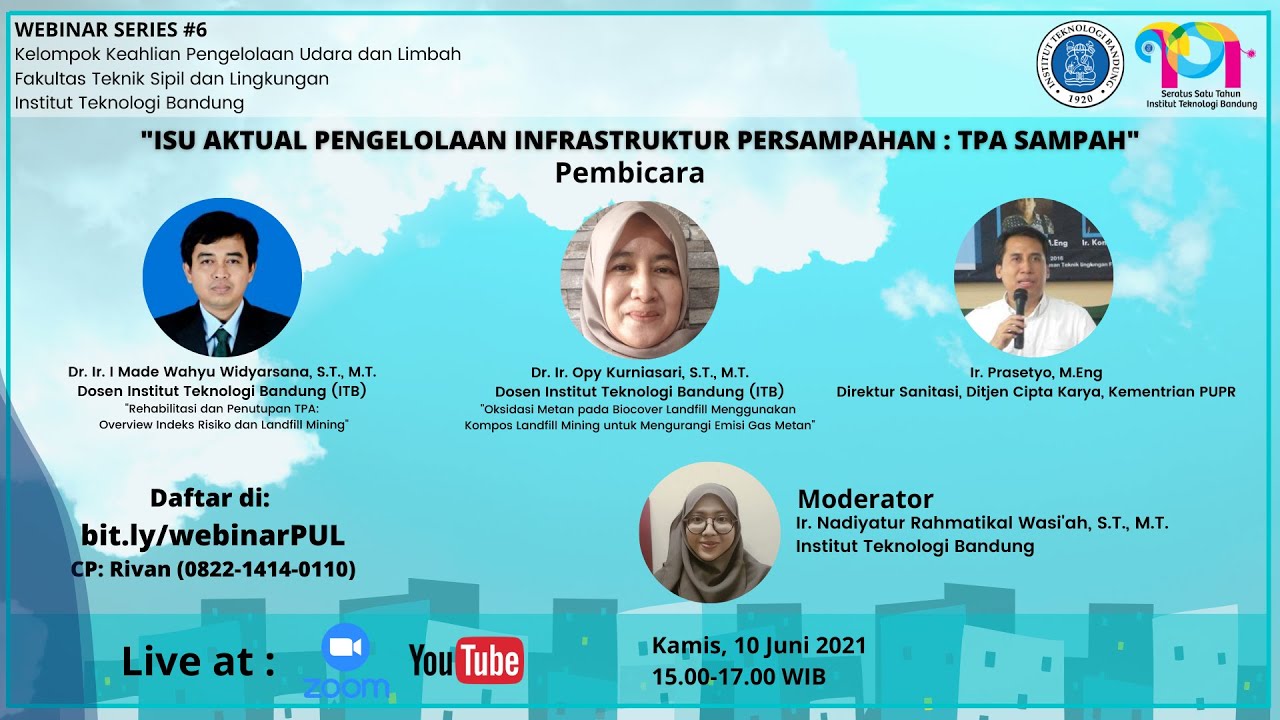 Webinar KK PUL Series #6 Isu Aktual Pengelolaan Infrastruktur Persampahan : TPA Sampah