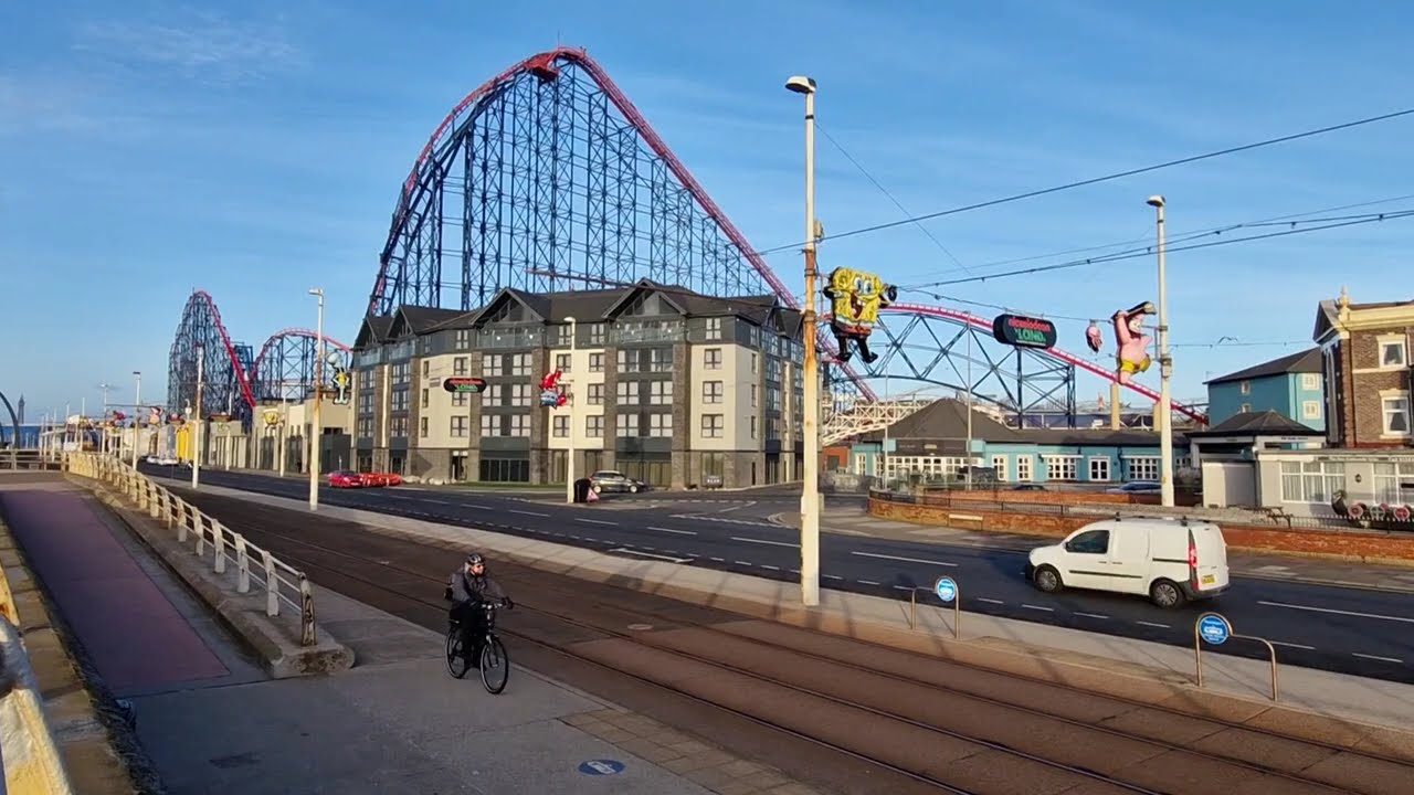 blackpool  we went very south today , great beach  a walk on south  pier + extra footage at end