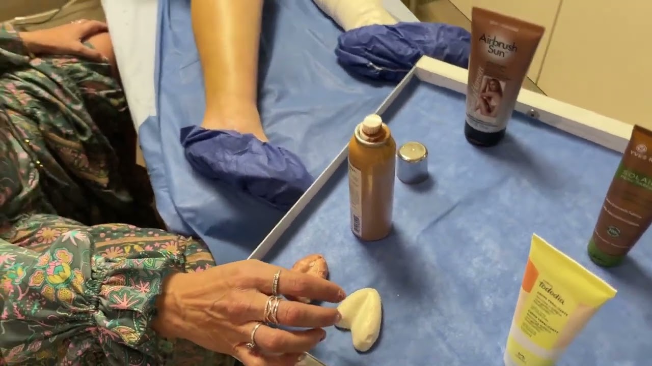 maquillaje de piernas nivel experto