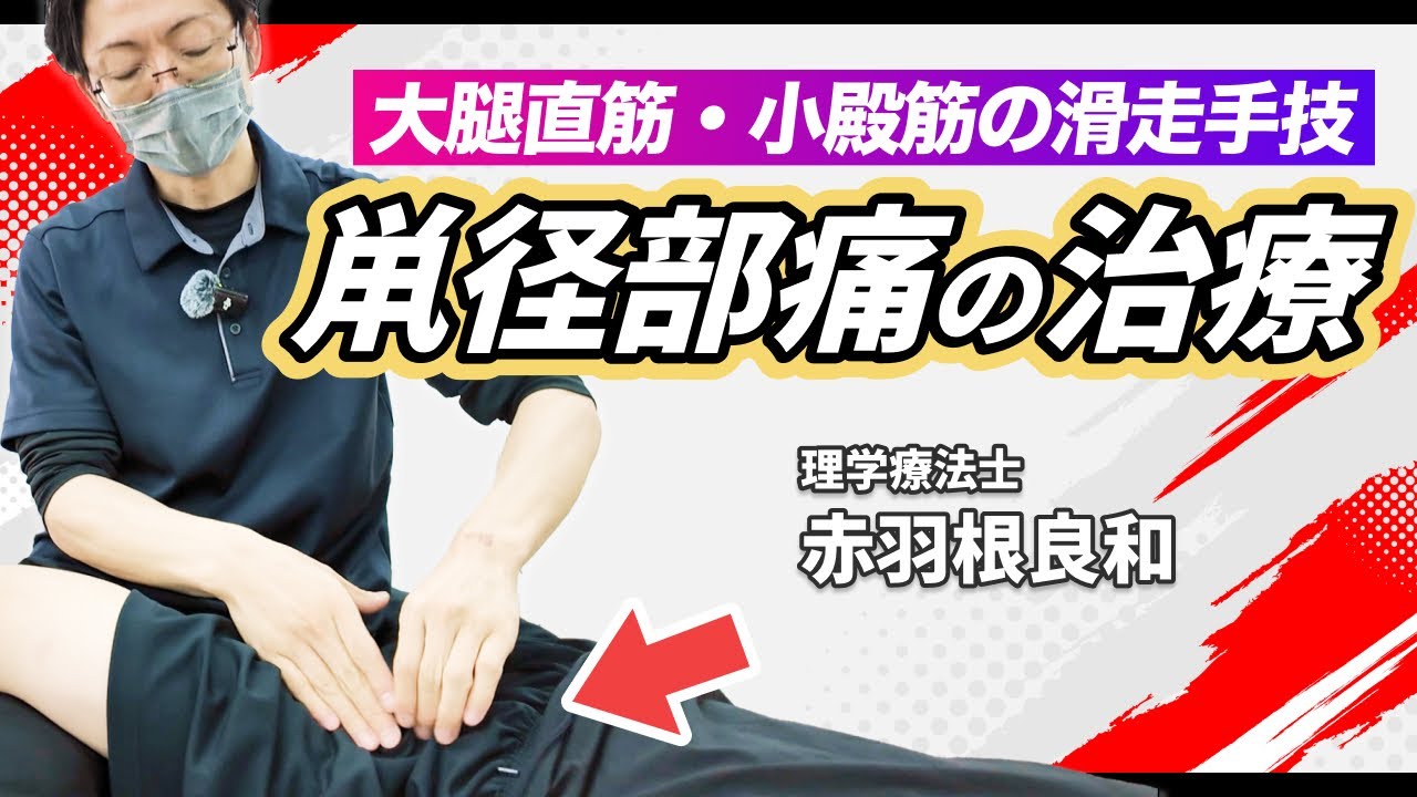 【有料級】股関節痛の治療！大腿直筋、小殿筋等の治療実技