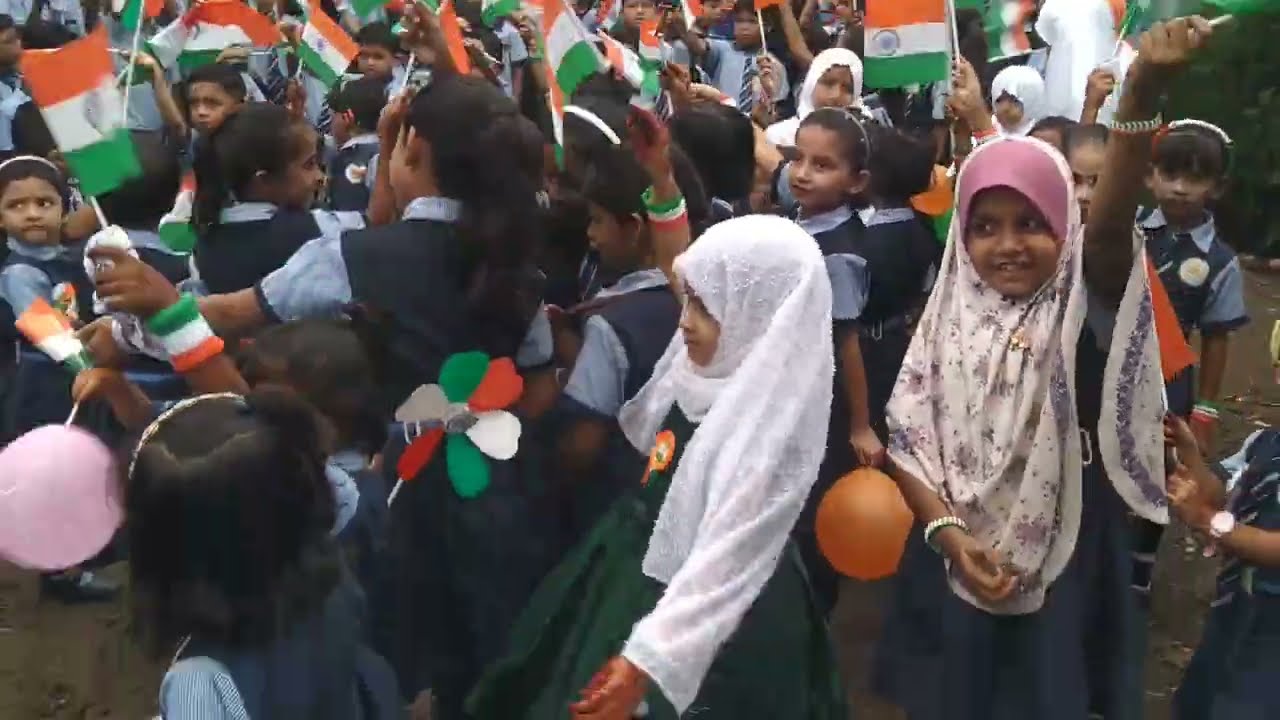 Independence Day in Kids World English School Pusad