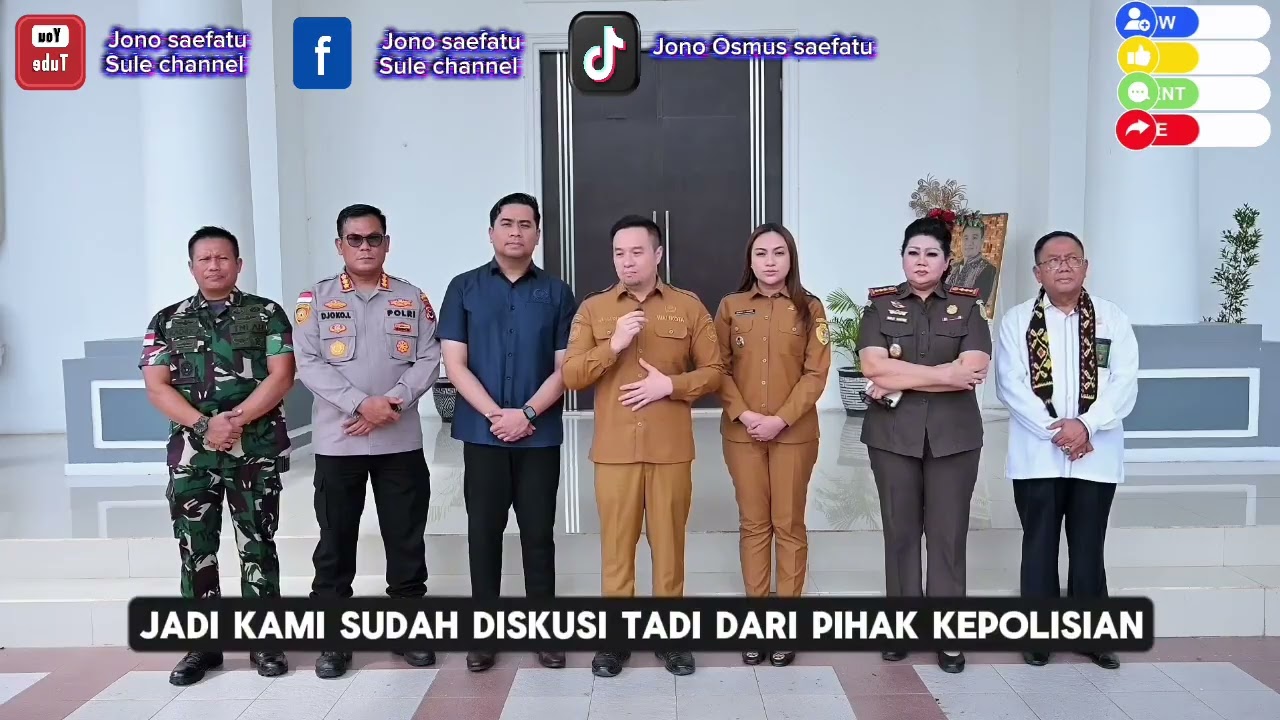 WALI KOTA KUPANG MENGUCAPKAN TERIMA KASIH KEPADA ..................