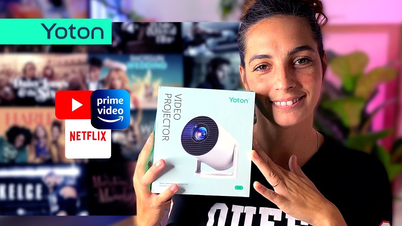 Mini vid&eacute;o projecteur Y4 portable de la marque YOTON