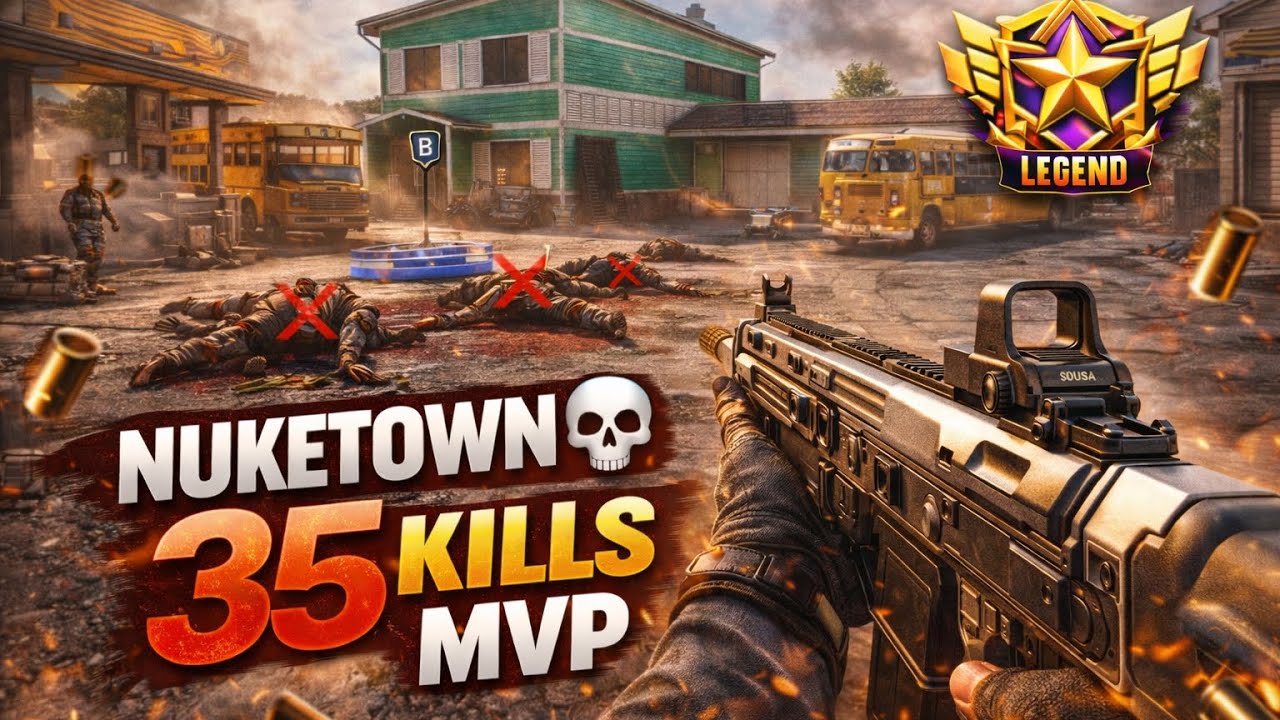 35 KILLS y MVP en LEYENDA 😱 | DOMINIO INTENSO en NUKETOWN – COD Mobile