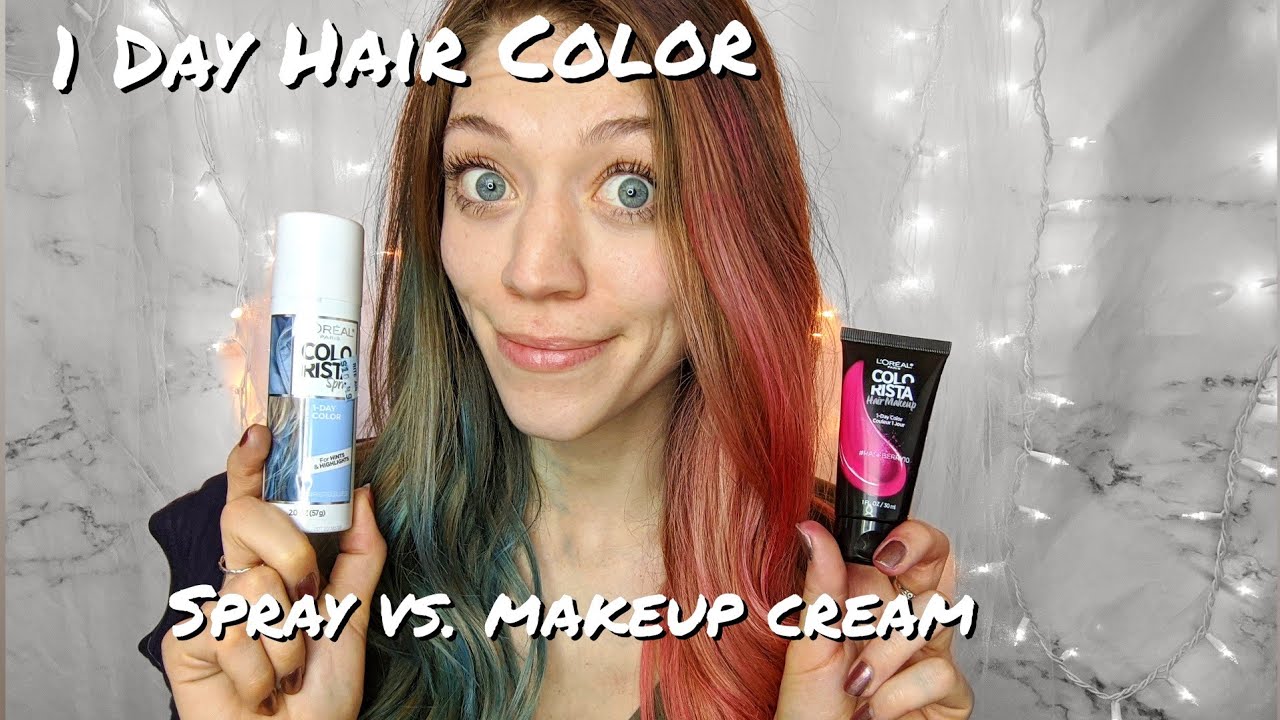 Обзор краски для волос L'Oreal Colorista 1 DAY | Спрей и макияж для волос