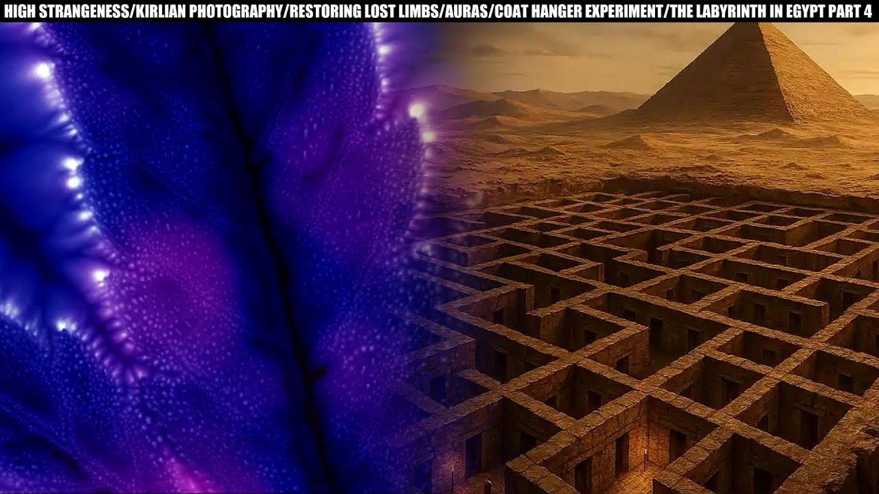 KIRLIAN PHOTOGRAPHY/RESTORING LOST LIMBS/AURAS/COAT HANGER EXPERIMENT/THE LABYRINTH IN EGYPT PART 4