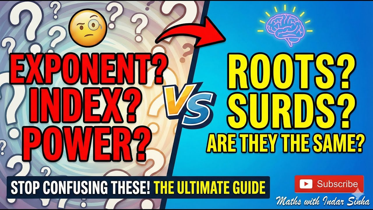 Exponents vs. Indices & Roots vs. Surds : Is there a difference?