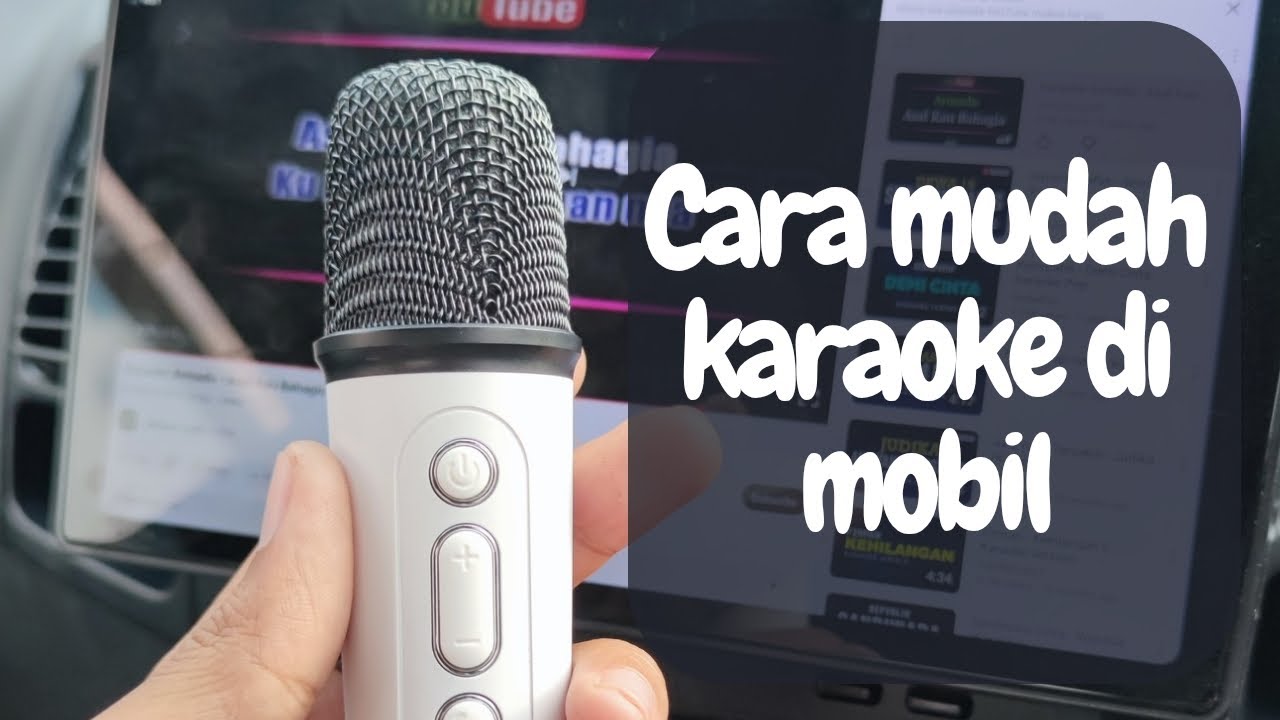 Cara mudah karaoke di mobil menggunakan Car DSP plus Mic Wireless
