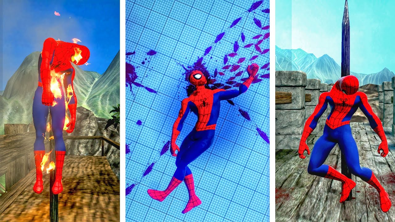 Spider-Man Ragdoll Physics & Brutal Kills - Overgrowth Ragdoll Physics Compilation #048 | GraviKick