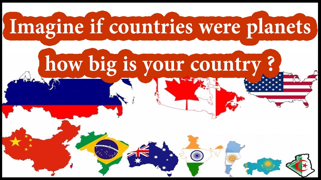The largest and smallest countries in the world in terms of area -  2022
