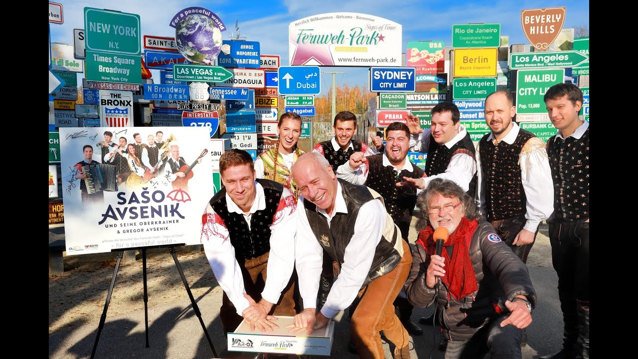 STARS Saso Avsenik und seine Oberkrainer im Signs of Fame des Fernweh Parks HD www fernweh park de