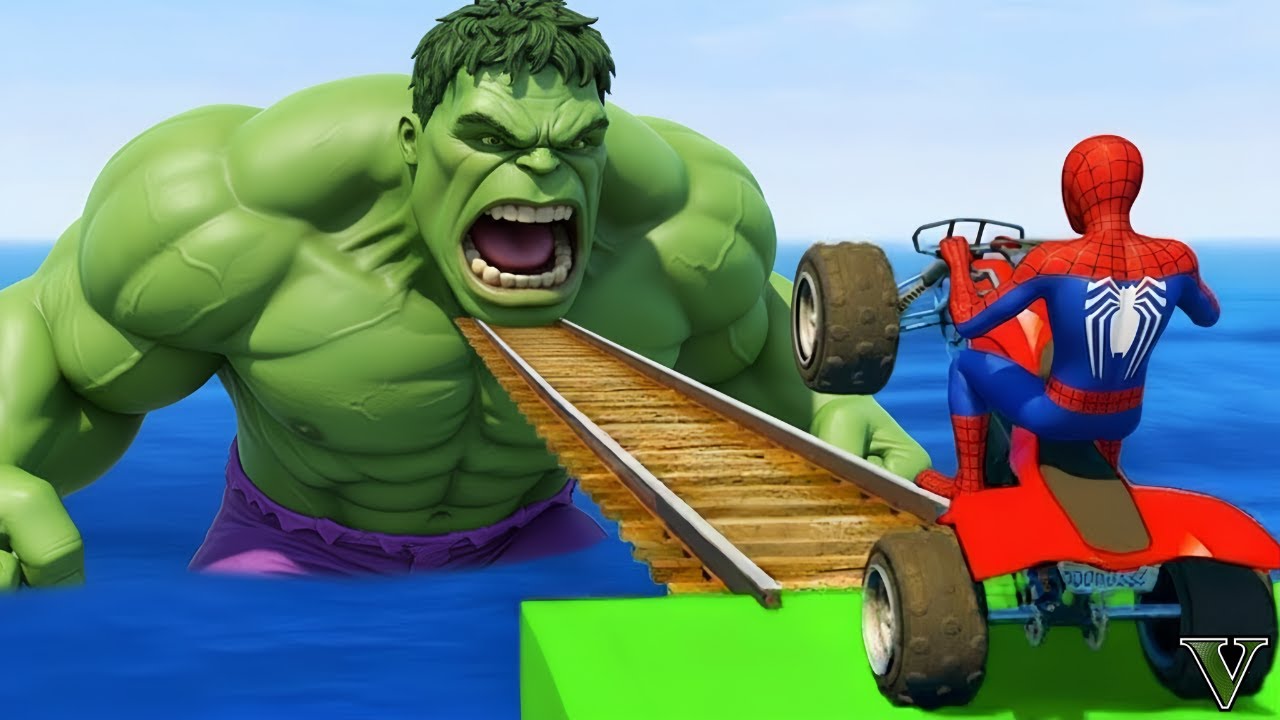 الرجل العنكبوت انقاذ باتمSpider-Man, Batman & Iron Man in the Funniest GTA 5 Mod