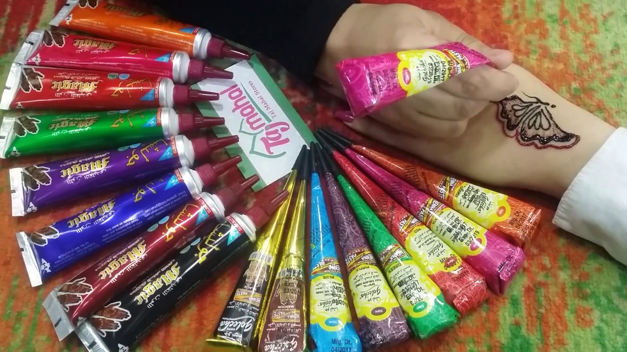 رسم حنة بكل الألوان