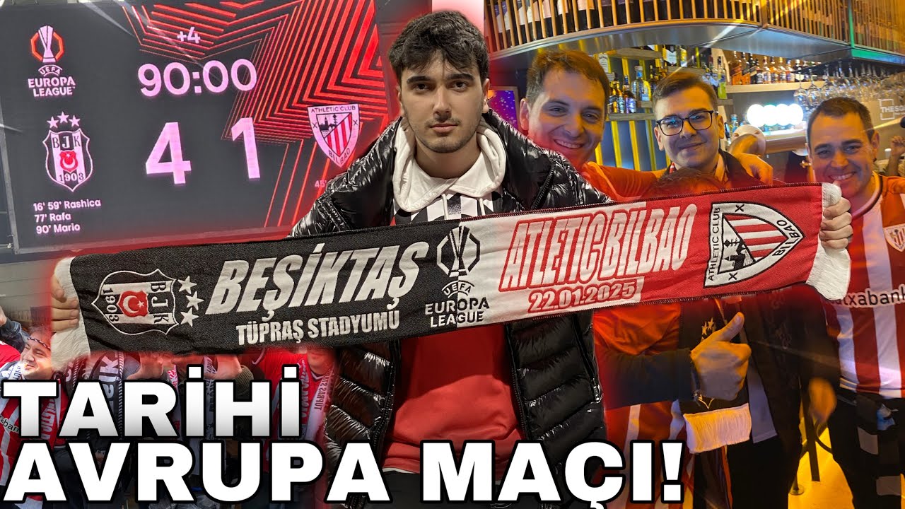 STAD VLOG!🔥| BİLBAOLU TARAFTARLARLA TANIŞTIK! | Beşiktaş 4 - 1 Bilbao | MAÇIN TRİBÜN HİKAYESİ 🦅