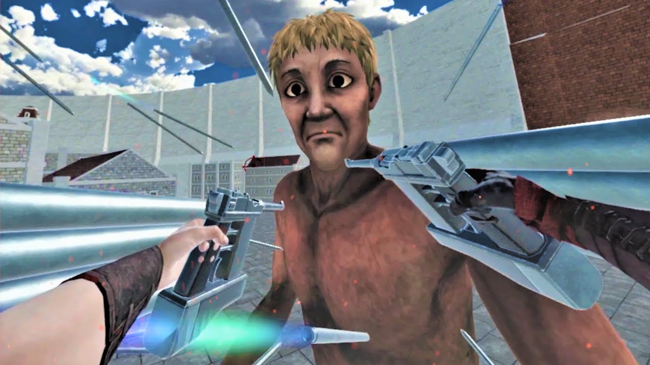 進撃の巨人MODの雷槍で人間を爆殺するVRゲーム【ブレードアンドソーサリー】