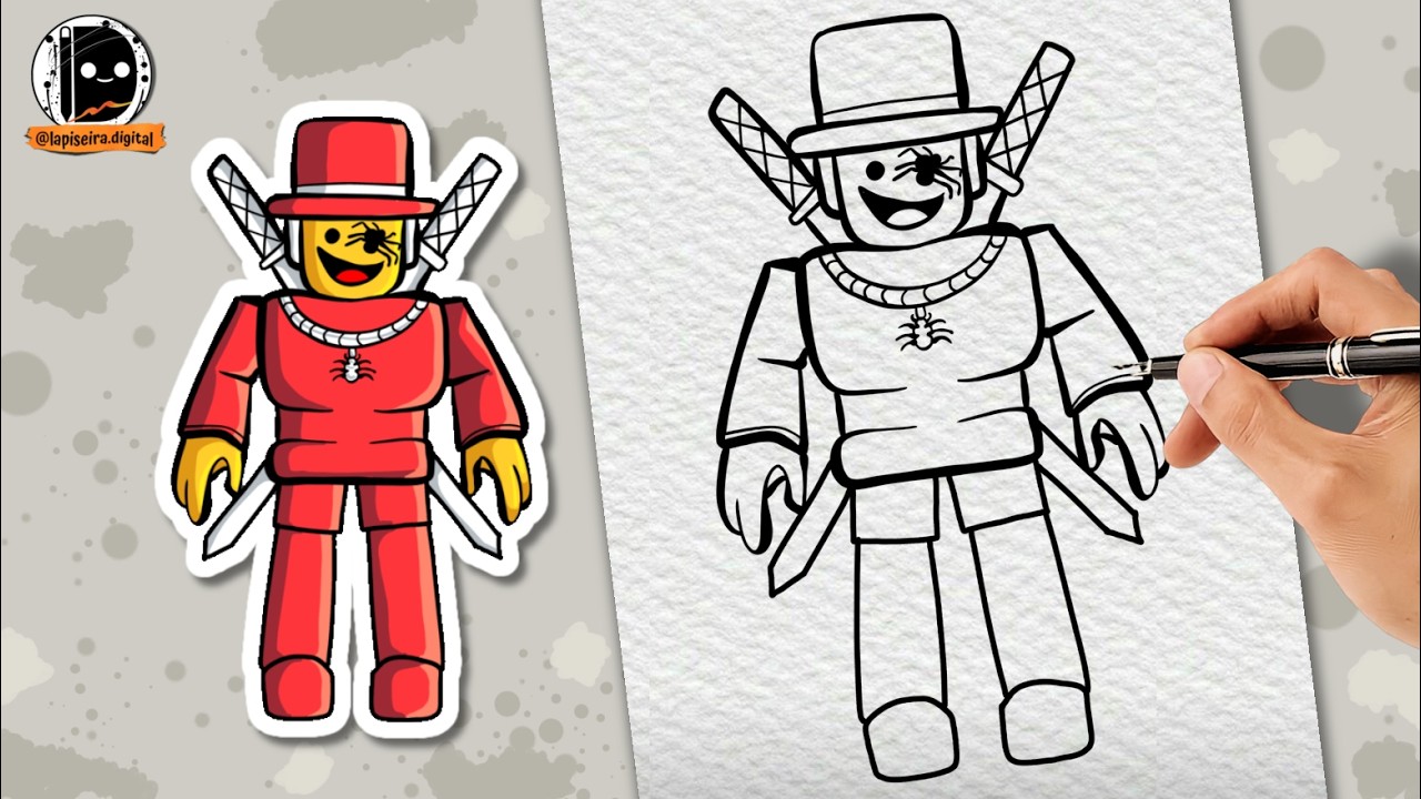 Como desenhar sammy Roblox  passo a passo