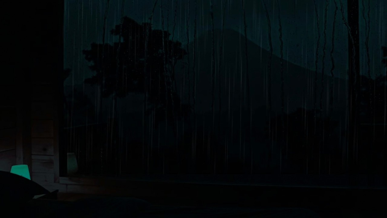 Lonely Cabin Rain in Tropical Mountains 🌧️ Peaceful Night Ambience